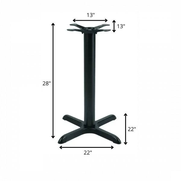 CROSS 22×22 (28″H) – TABLE BASE - Image 3
